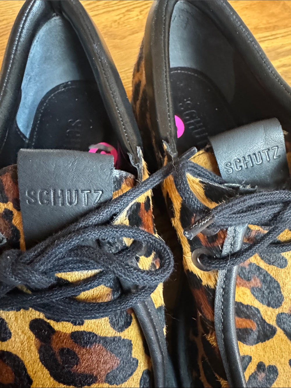 Schutz Cia Calf Hair Oxfords Like New - Picture 10 of 10
